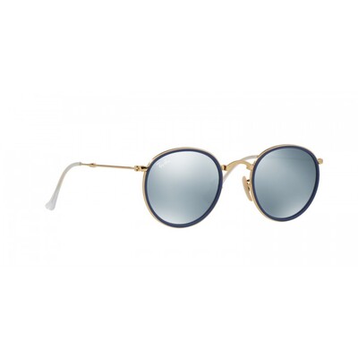 Ray-Ban RB 3517 001/30 48 Round Metal Unisex Güneş Gözlüğü - 1