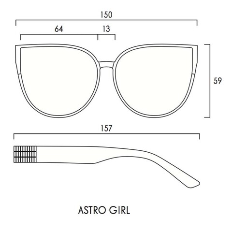 IRRESISTOR ASTRO GIRL - GD BLK 64 Kadın Güneş Gözlüğü - 4