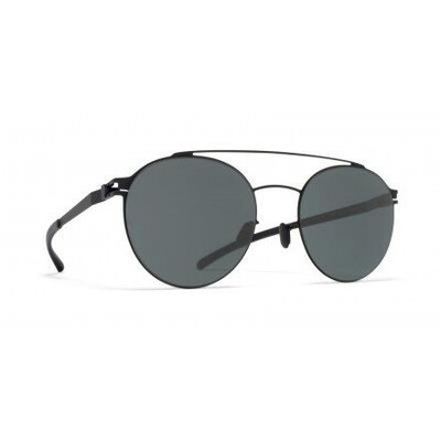MYKITA BRENT BLACK/GOLD EDGES DRKGRY Unisex Güneş Gözlüğü - 1