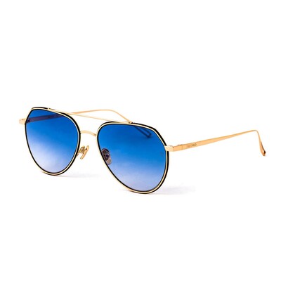 RETRO BLACK GOLD I C02 55 Unisex Güneş Gözlüğü - 1