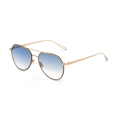 RETRO BLACK GOLD I C08 55 Unisex Güneş Gözlüğü - 1