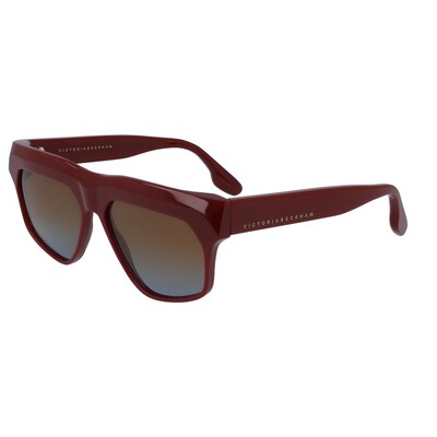VICTORIA BECKHAM VB 603S 604 56 Köşeli Bordo Kadın Güneş Gözlüğü - 1